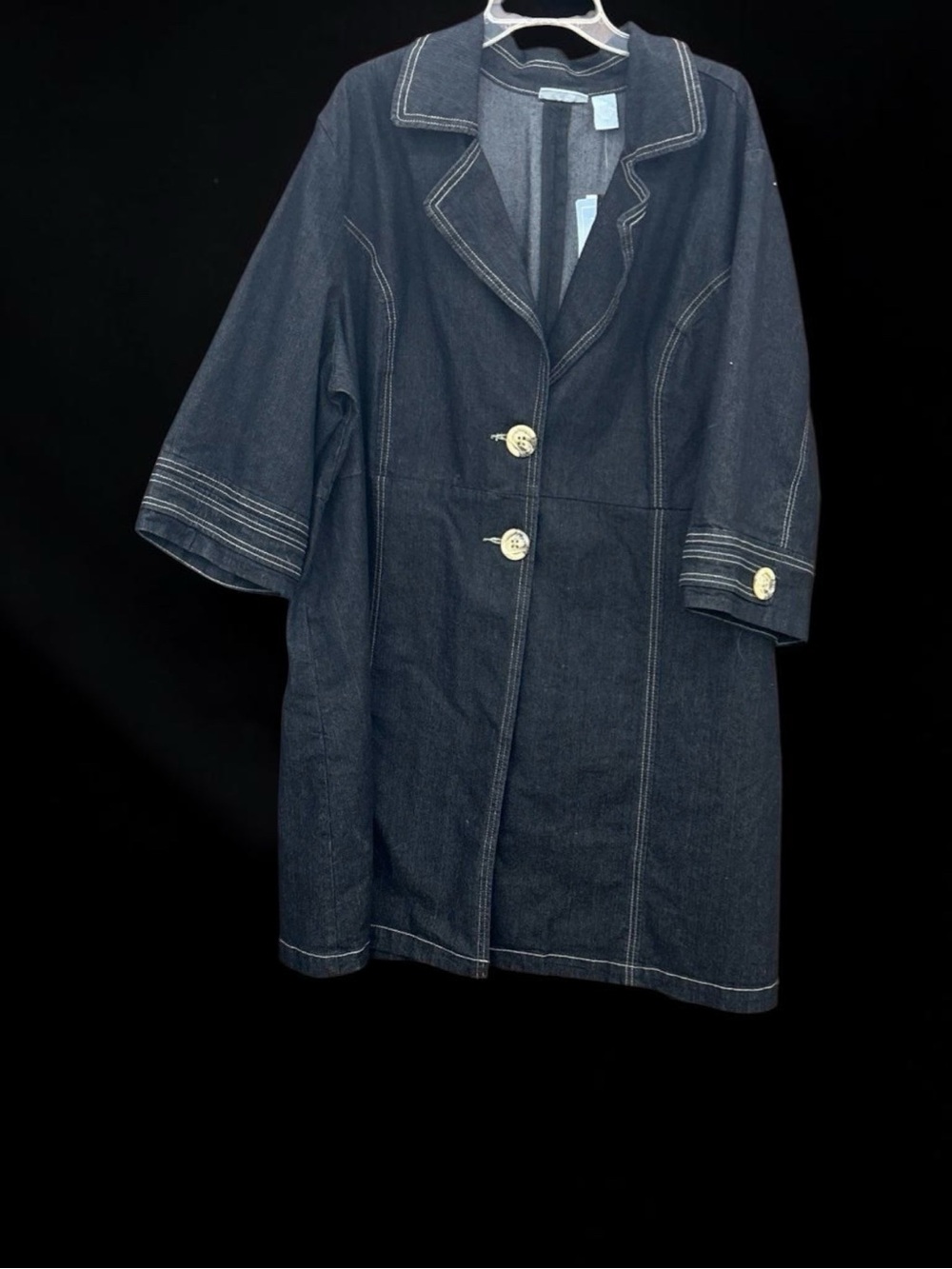 Liz & Me NWT Plus Size 3X Denim Duster Jacket